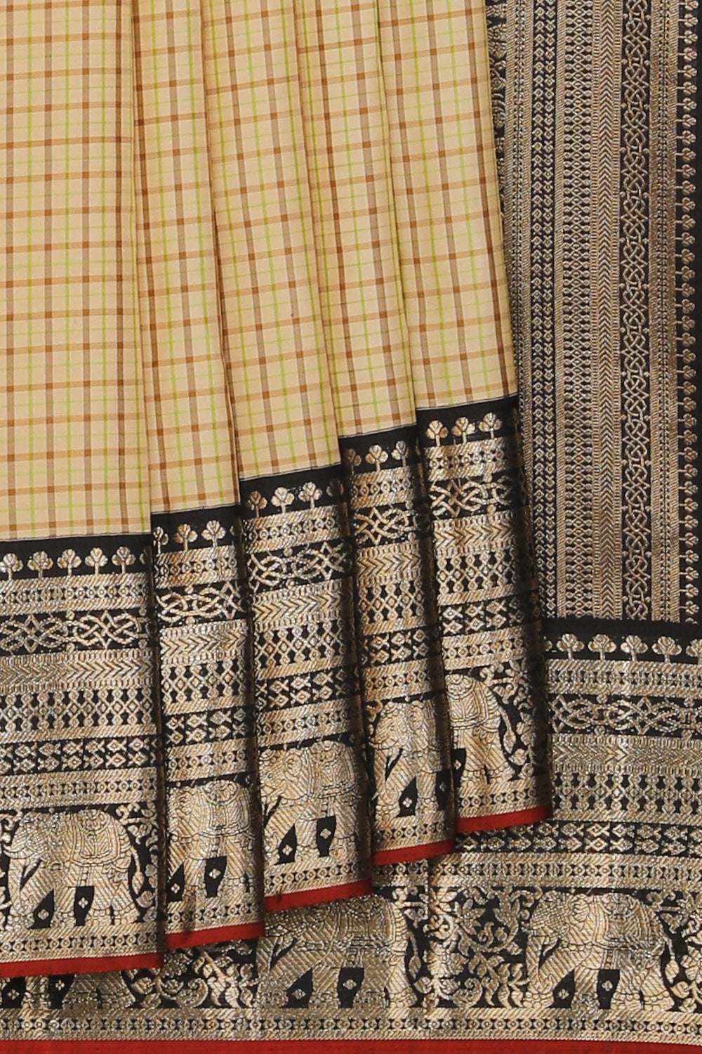 Image of Arani Silk Cream Saree